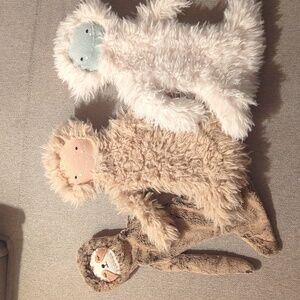 Slumberkins Newborn Bundle Sloth - Yeti - Sunkissed Big Foot Snuggler